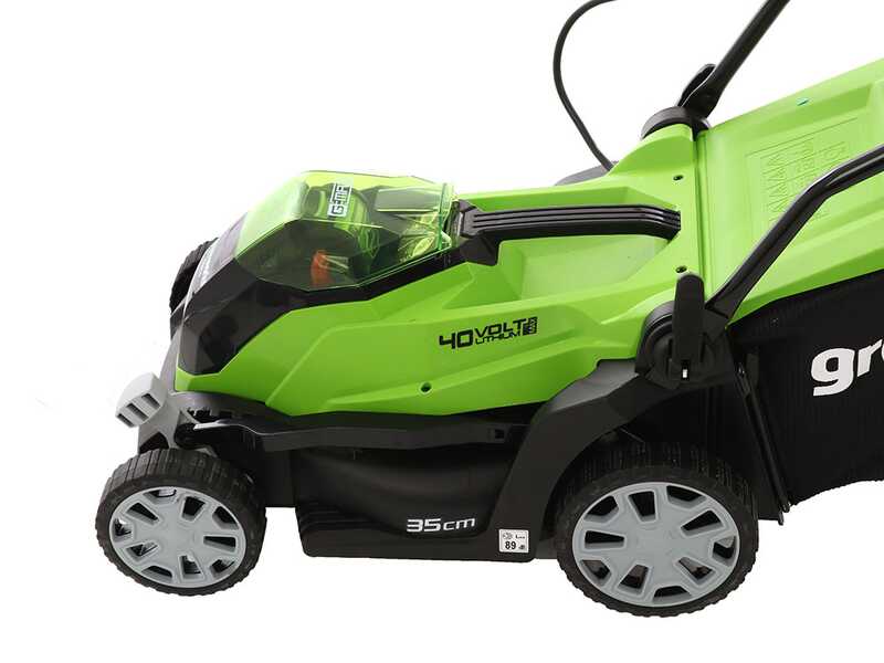 Cortac&eacute;sped el&eacute;ctrico de bater&iacute;a Greenworks G40LM35 40V - cm 35 - Bater&iacute;a 4 Ah