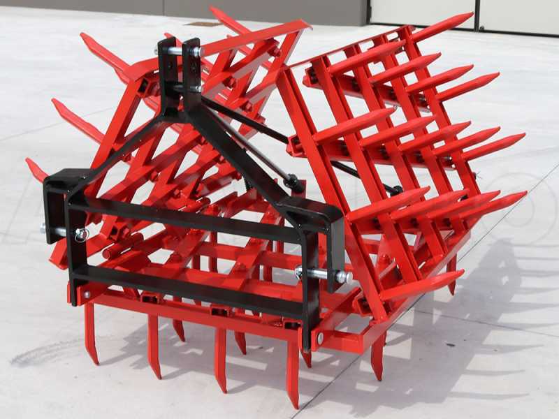 Rastra de dientes fijos serie pesada reforzada AgriEuro EPPR50 - de arrastre - 50 dientes - 250cm