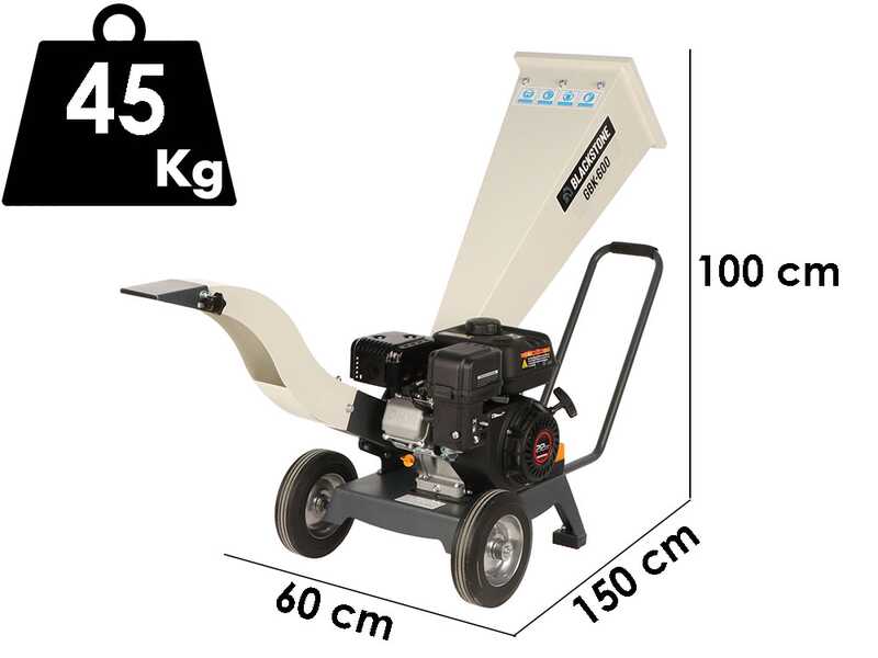 BlackStone GBK 600 - Biotrituradora de gasolina - Motor 7 HP