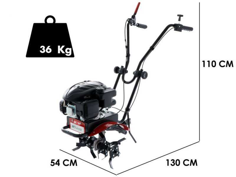 Motoazada Benassi BL 20 con motor de gasolina Loncin 4 tiempos de 139 cc