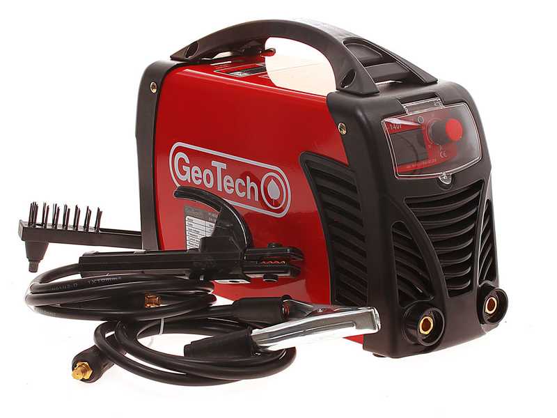 Soldadora inverter de electrodo de corriente continua GeoTech WM-140 F - 140 A - con Kit MMA