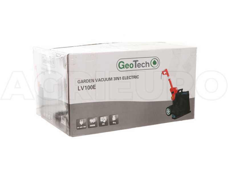 Aspirador de hojas con ruedas GeoTech LV 100 E - potencia 3000W