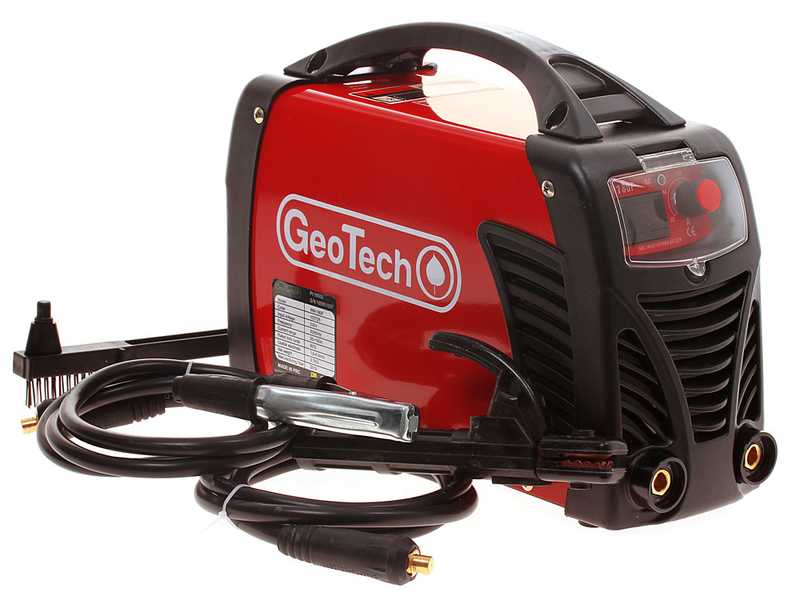 Soldadora inverter de electrodo, corriente continua GeoTech WM-180 F, 180 A, Kit MMA