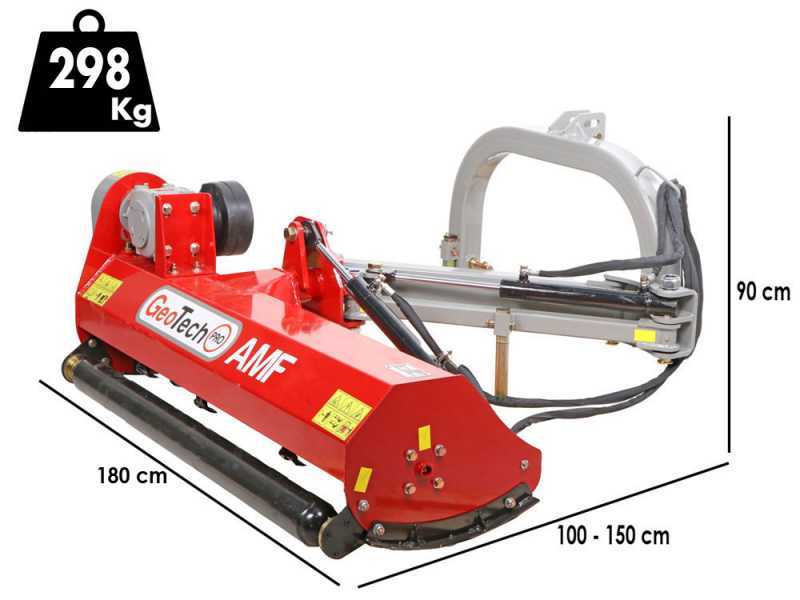 GeoTech Pro AMF165 - Trituradora lateral para tractor - Serie ligera