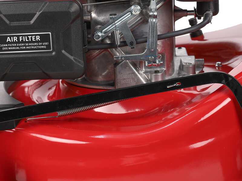 Cortac&eacute;sped autopropulsado de gasolina GeoTech Pro S46-140BG - 2en1: recogida + salida trasera