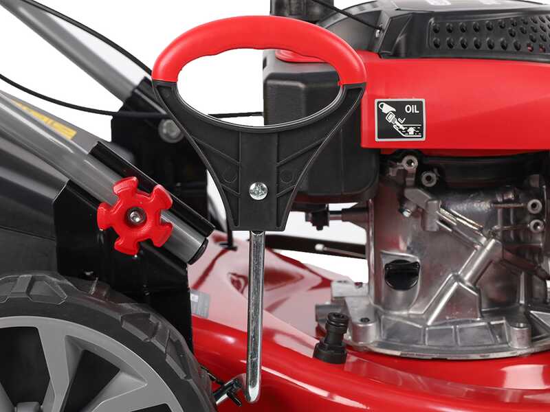 Cortac&eacute;sped autopropulsado de gasolina GeoTech Pro S46-140BG - 2en1: recogida + salida trasera