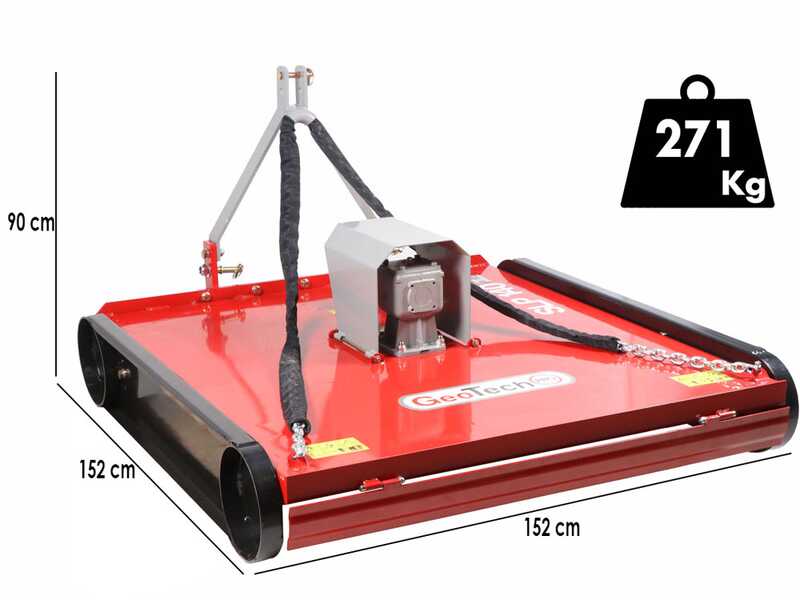 GeoTech-Pro SLP 140 - Desbrozadora agr&iacute;cola para tractor de eje vertical