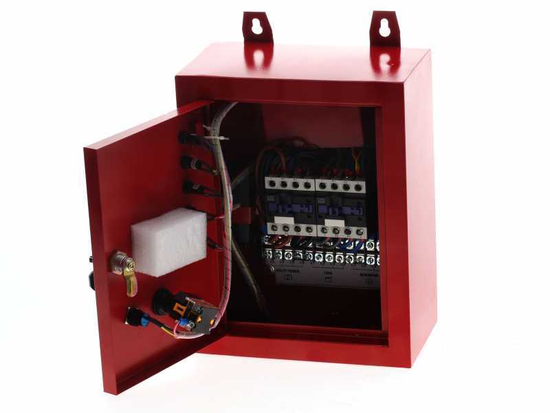 GeoTech-Pro GGP 8000 ESA - Generador de corriente con ruedas arranque el&eacute;ctrico y AVR 6.5 KW - Continua 6 Kw Monof&aacute;sica + ATS