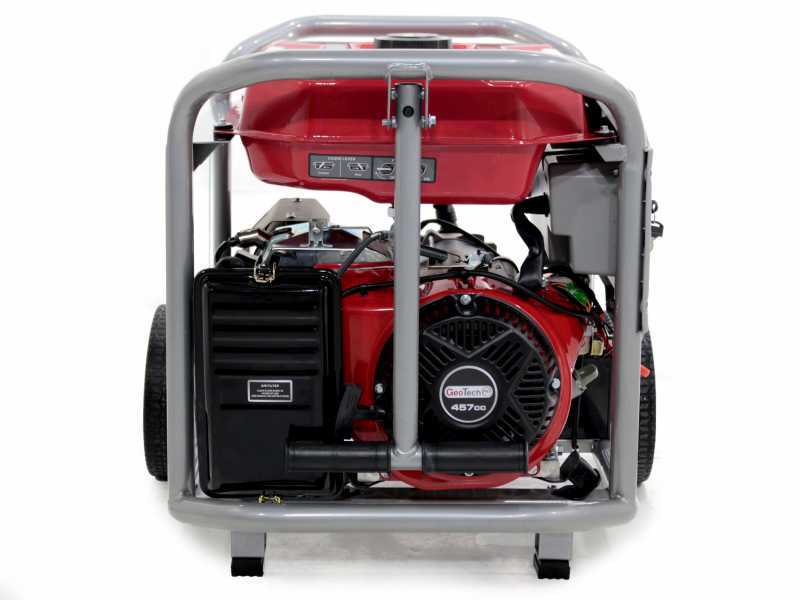 GeoTech-Pro GGP 9500 ESA - Generador de corriente con ruedas y AVR arranque el&eacute;ctrico 7.9 kW - Continua 7.55 kW Monof&aacute;sica + ATS