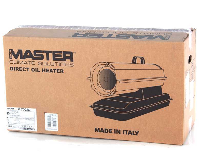 Master mod. B 70 CED - Generador de aire caliente directo a gas&oacute;leo di&eacute;sel