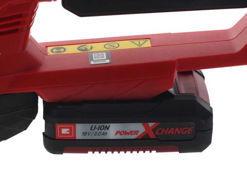 Cortasetos el&eacute;ctrico de bater&iacute;a Einhell GE-CH 1855 Li - ancho de corte 62 cm