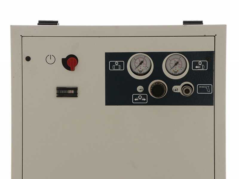 Fiac Silent AB200/515T - Compresor de aire el&eacute;ctrico con ruedas - Trif&aacute;sico  - de correa -4 HP