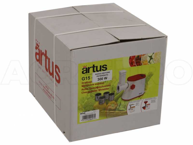 ARTUS G15 - Rallador de queso y verduras - 4 tambores extra&iacute;bles de serie - 300W