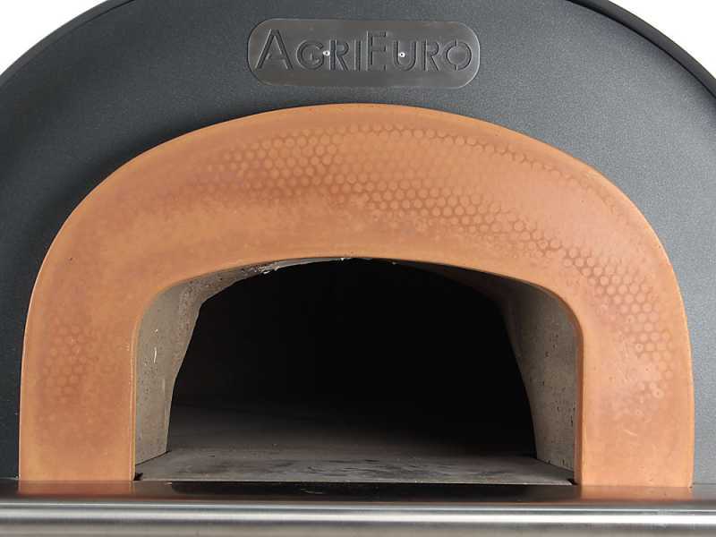 Horno de le&ntilde;a de exterior Cibus Inox 1000 con c&aacute;mara &Oslash;100 -  6 pizzas