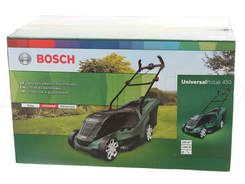 Bosch UniversalRotak 450 - Cortac&eacute;sped el&eacute;ctrico - 1300 W - Corte de 35 cm