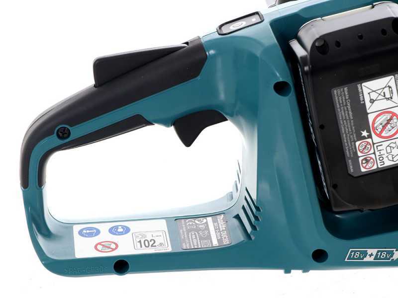 Makita DUC353Z - Electrosierra de bater&iacute;a - 2 x 18V 5Ah - Espada de 35 cm