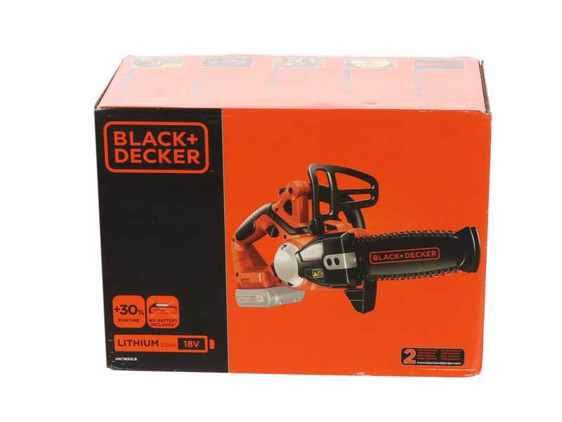 Black &amp; Decker GKC1820L20-QW - Electrosierra - Bater&iacute;a de litio de 18V 2Ah - Espada de 35 cm