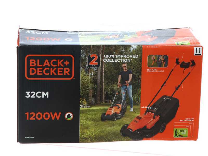 Black &amp; Decker BEMW451BH-QS - Cortac&eacute;sped el&eacute;ctrico - 1200 W - Corte de 32 cm