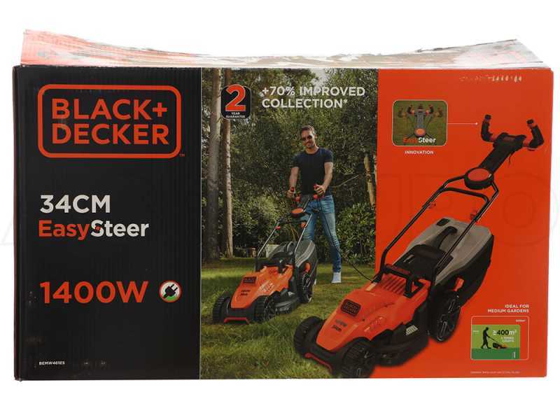 Black &amp; Decker BEMW461ES-QS - Cortac&eacute;sped el&eacute;ctrico - 1400 W - Corte de 34 cm