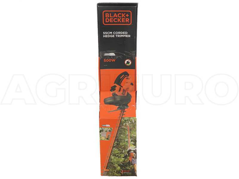Cortasetos el&eacute;ctrico Black &amp; Decker BEHTS401-QS - potencia 500 W - cuchilla de 55 cm