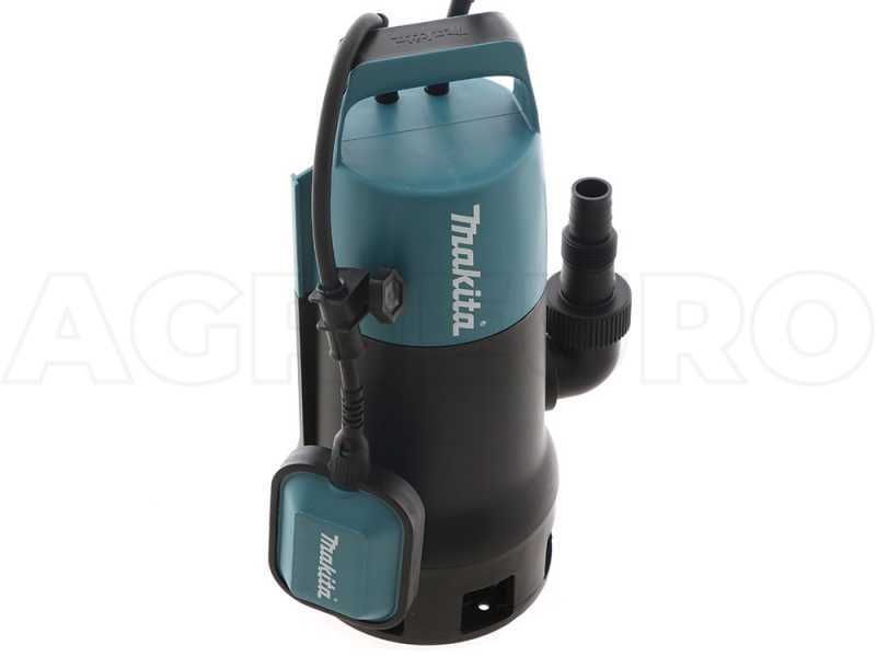 Bomba sumergible el&eacute;ctrica para agua sucia Makita PF1010 - electrobomba de 1100 W