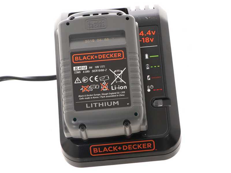 Black+Decker STC1840EPC-QW litio, 30 cm, 18 V, 4 Ah Cortabordes PowerCommand EasyFeed 