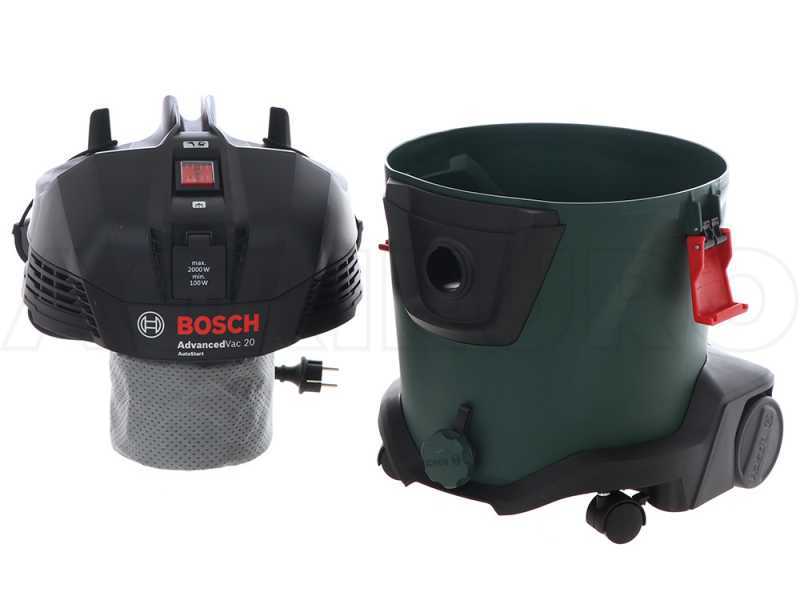 Aspirador de polvo y l&iacute;quidos BOSCH AdvancedVac 20 - 1200 W - multifunci&oacute;n - portaobjetos