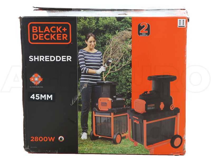 Black &amp; Decker BEGAS5800-QS - Biotrituradora el&eacute;ctrica- 2800W - con recogedor