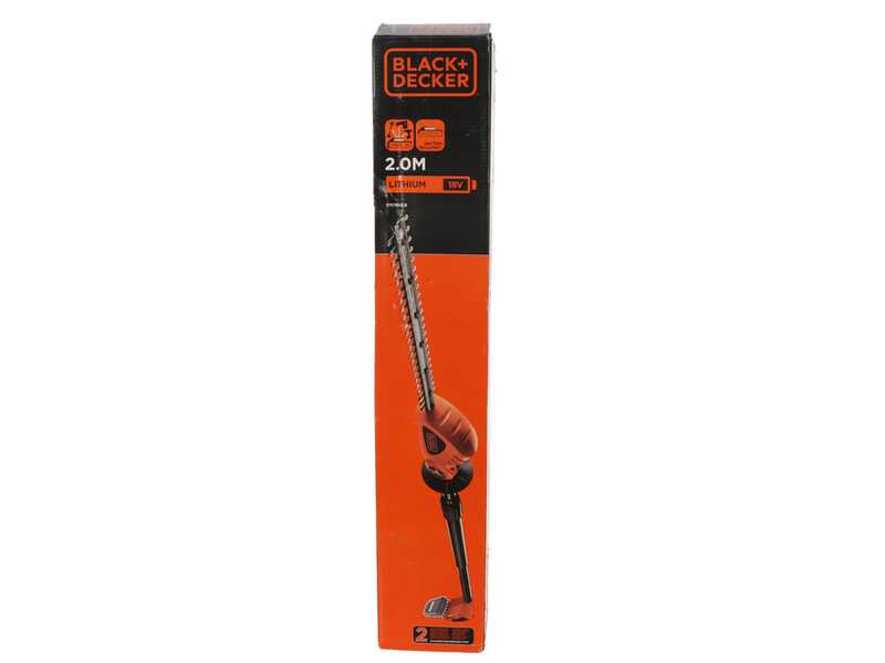 Black &amp; Decker GTC1843L20-QW - Cortasetos de bater&iacute;a con p&eacute;rtiga 18V/2Ah + bater&iacute;a 18V 2Ah gratis