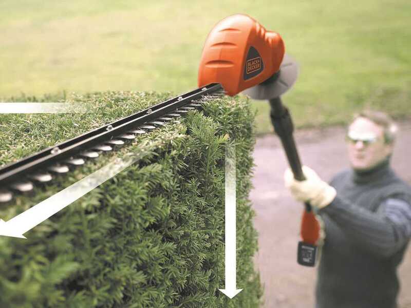 Black &amp; Decker GTC1843L20-QW - Cortasetos de bater&iacute;a con p&eacute;rtiga 18V/2Ah + bater&iacute;a 18V 2Ah gratis
