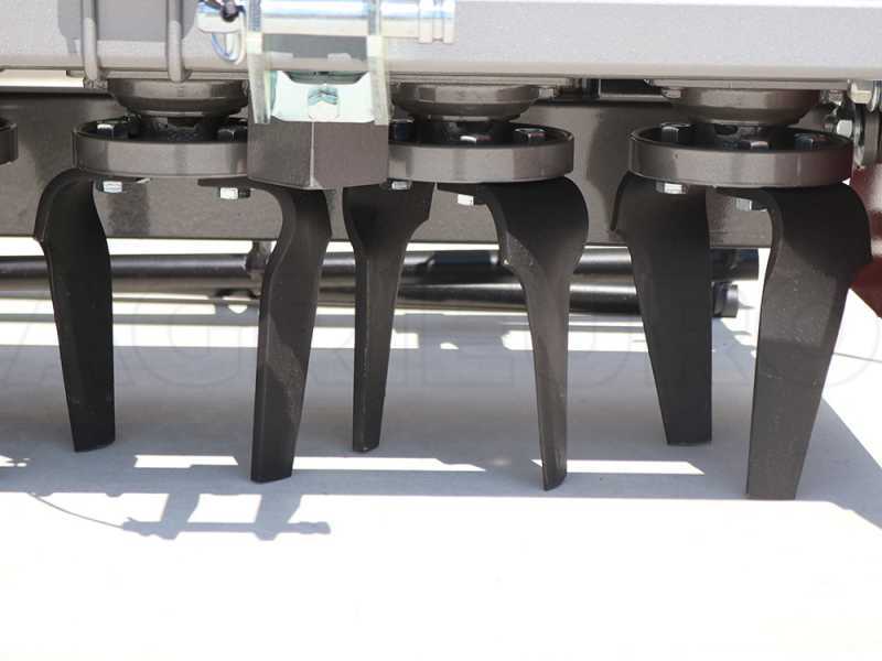 Grada rotativa RF150 - ancho de trabajo 150 cm - 14 cuchillas. Serie ligera - Rodillo de jaula