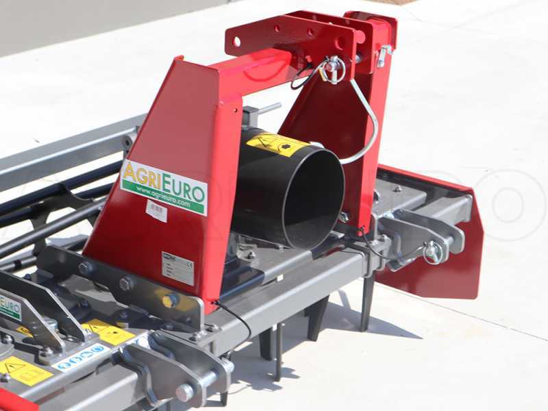 Grada rotativa RH150 - ancho de trabajo 150 cm - 14 cuchillas. Serie media - Rodillo de jaula