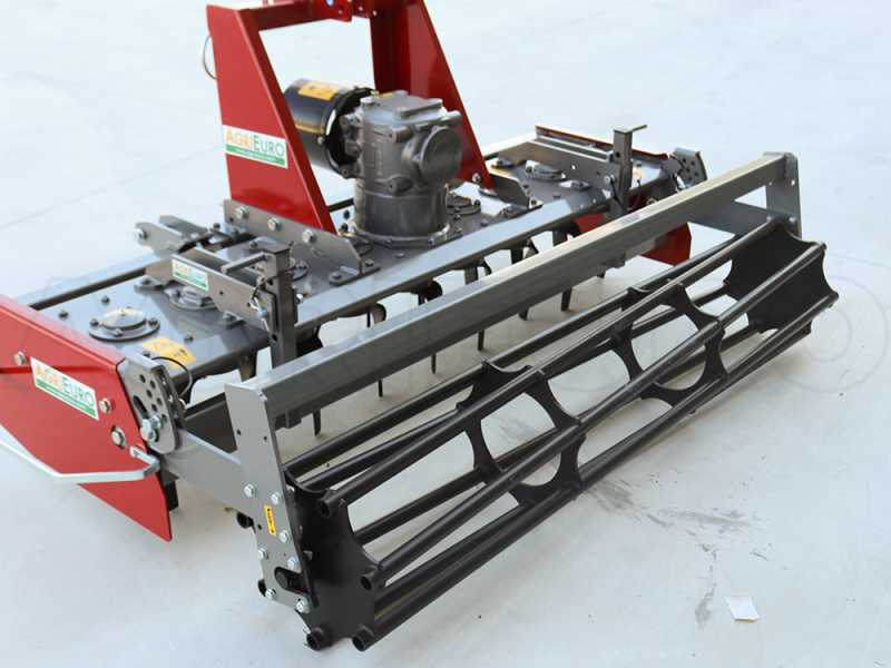 Grada rotativa RH190 - ancho de trabajo 190 cm - 18 cuchillas. Serie media - Rodillo de jaula