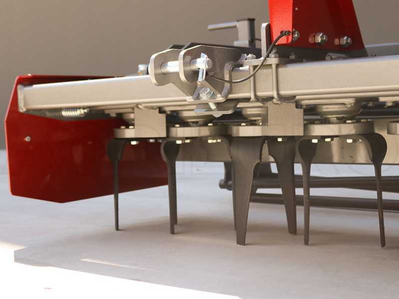 Grada rotativa RH210 - ancho de trabajo 210 cm - 20 cuchillas. Serie media - Rodillo de jaula