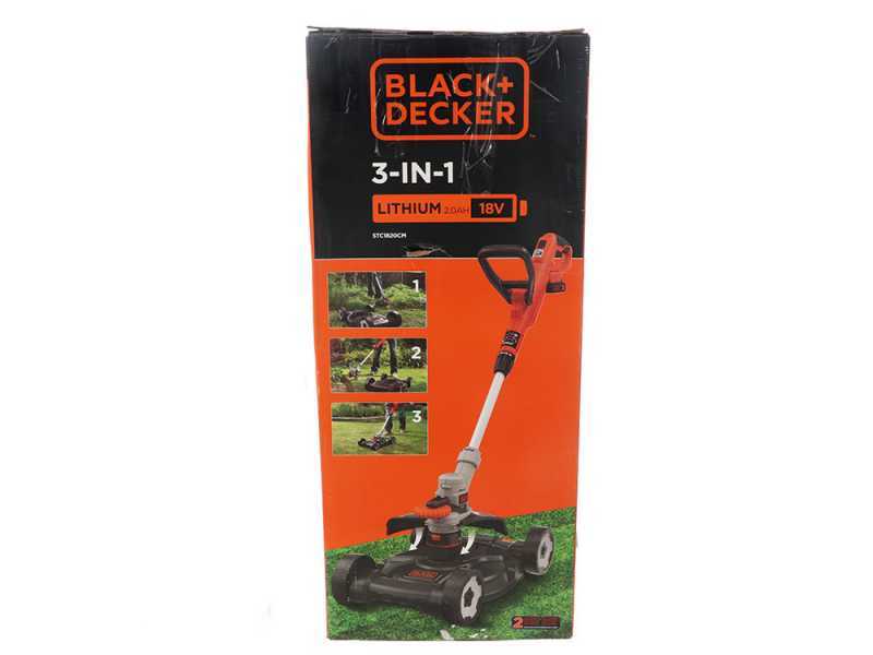 Black &amp; Decker STC1820CM-QW - Cortabordes 3 en 1 - 18V - 2Ah