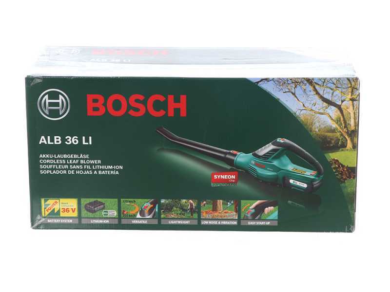 Soplador el&eacute;ctrico de bater&iacute;a  BOSCH ALB 36 Li con bater&iacute;a de 2Ah/36V