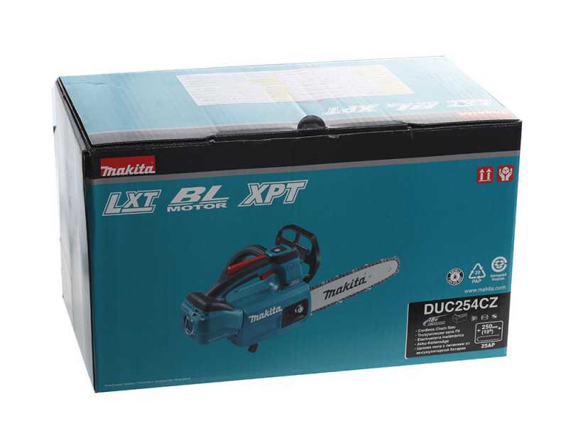 Makita DUC254C - Electrosierra de bater&iacute;a 18V 3Ah - Espada Carving de 25 cm