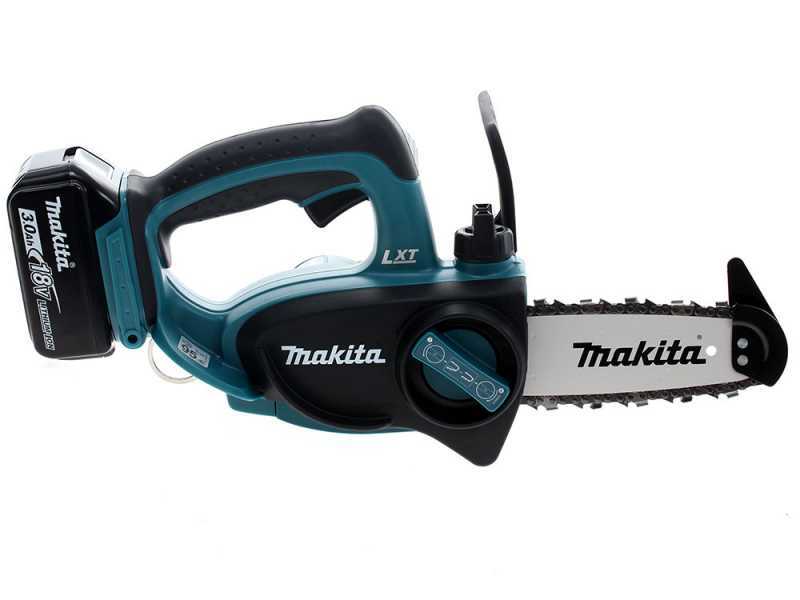 Makita DUC122RTE - Electrosierra de bater&iacute;a 2 x 18V 5Ah - Espada de 11.5 cm 