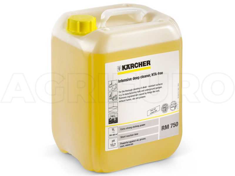 10 L Detergente intensivo para  limpieza profunda - para hidrolimpiadoras y fregadoras Karcher