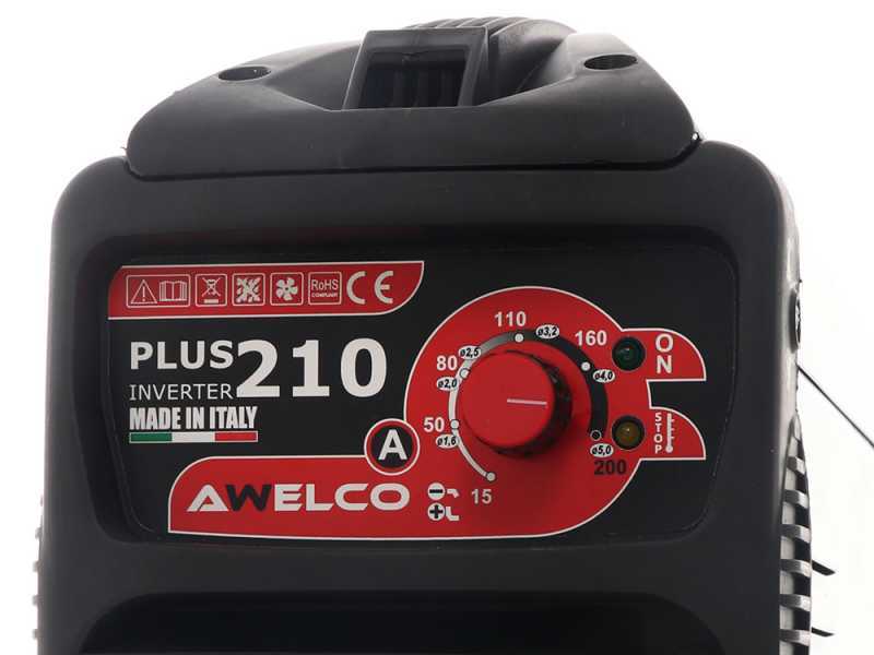 Awelco Plus 210 - Soldadora Inverter (MMA) + Kit, corriente continua (DC)