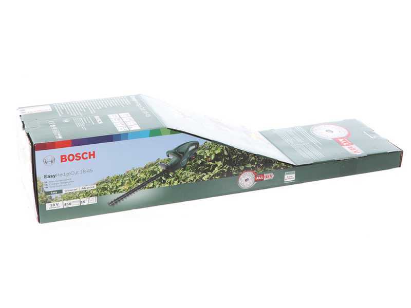 Cortasetos de bater&iacute;a de litio BOSCH EasyHedgeCut 18-45, cuchilla 45 cm, SIN BATER&Iacute;A NI CARGADOR