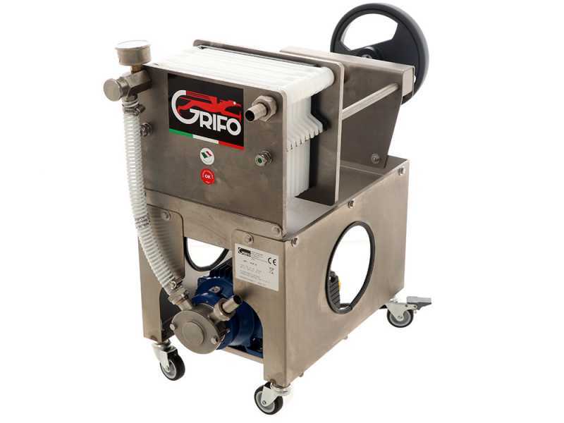 Grifo Professional FCP10-Olio -Filtro para aceite de cartones con carro - Bomba de acero inoxidable