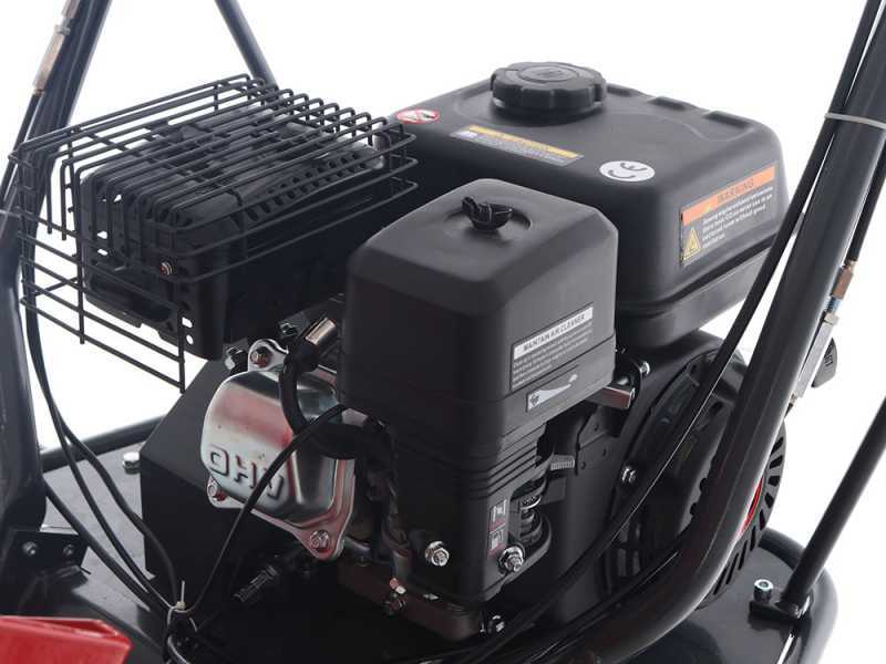 GeoTech Pro BMS155 LE - Biotrituradora sobre motocarretilla GeoPorter 330E autopropulsada de orugas 4 rodillos - Motor Loncin de 15 HP - caj&oacute;n extensible