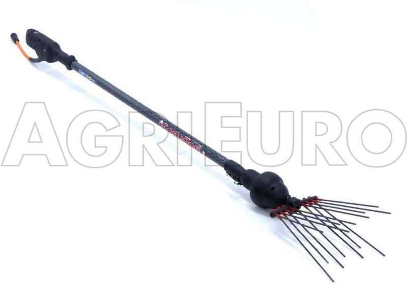 Castellari Fenix V2 - Vareador de aceitunas el&eacute;ctrico de bater&iacute;a 180/240 C V2 - P&eacute;rtiga en carbono