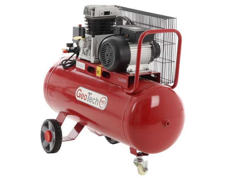 Geotech BACP100-8-2 - Compresor el&eacute;ctrico de correa - Motor 2 HP - 100 l - potencia 8 bar