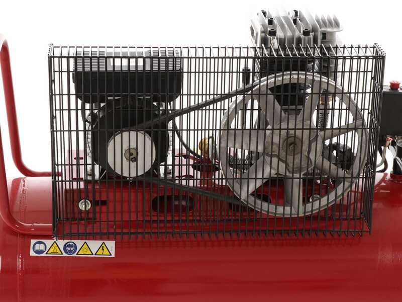 GeoTech Pro BACP100-8-2 - Compresor el&eacute;ctrico de correa - Motor 2 HP - 100 l - potencia 8 bar