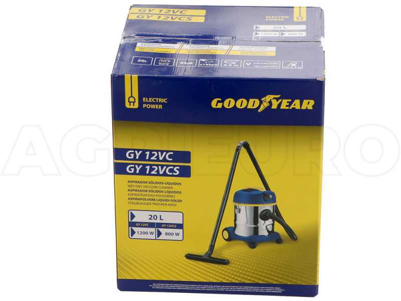 Goodyear Aspirador Sólidos/Líquidos 30L 1600W