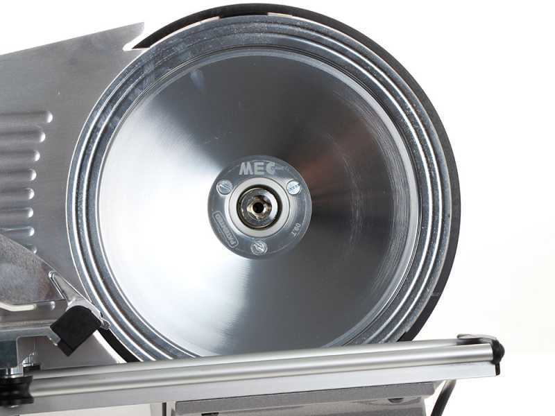 Seven Italy PS 250 PRO-Silver - Cortadora de fiambre cuchilla 250 mm - afilador incluido - 180 W