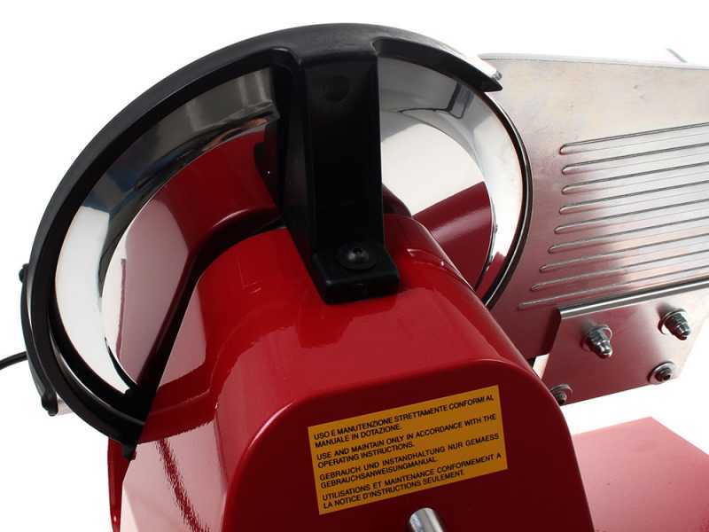 Seven Italy PS 250 PRO-Roja - Cortadora de fiambre -cuchilla 250 mm - afilador incluido - 180 W