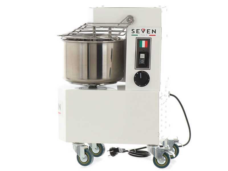 Seven Italy GH 10 - Amasadora de espiral - 230 V - Con ruedas y temporizador